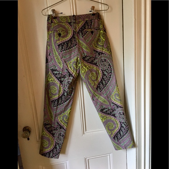 J. CREW CAFE CAPRI NEW PANTS W/$148. TAG-SIZE0 - Picture 2 of 8